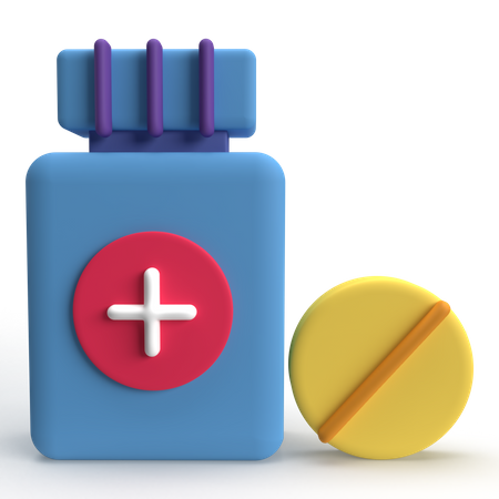 Medicine Jar  3D Icon