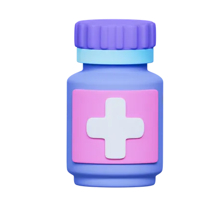 Medicine Jar  3D Icon