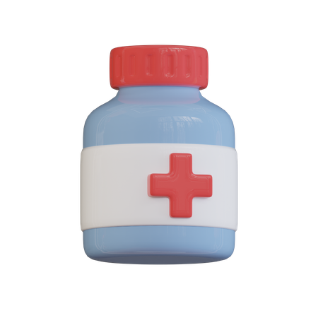Medicine Jar  3D Icon
