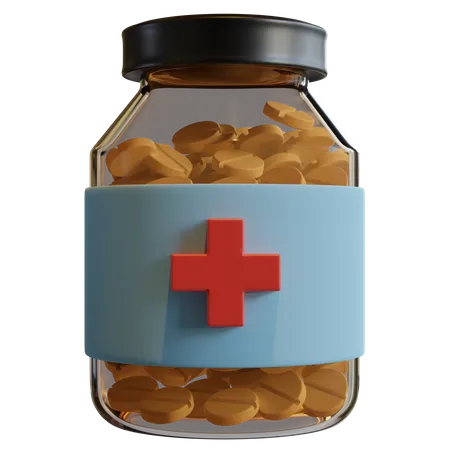 Medicine Jar  3D Icon