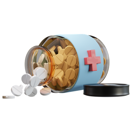 Medicine Jar  3D Icon