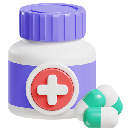 Medicine Jar  3D Icon