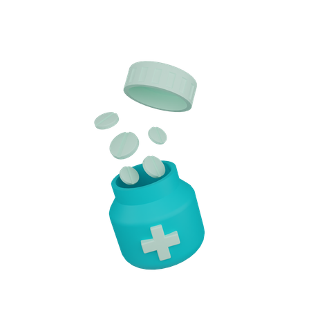 Medicine Jar  3D Icon