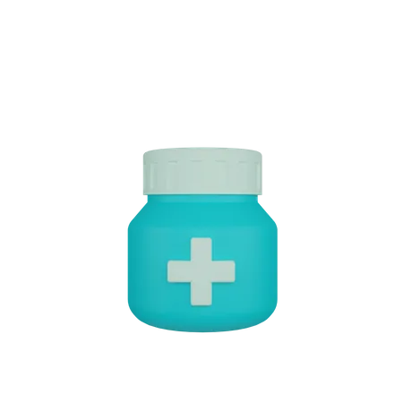 Medicine Jar  3D Icon