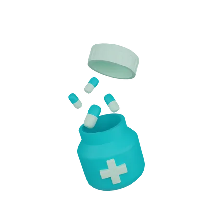 Medicine Jar  3D Icon