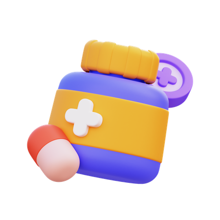 Medicine Jar  3D Icon