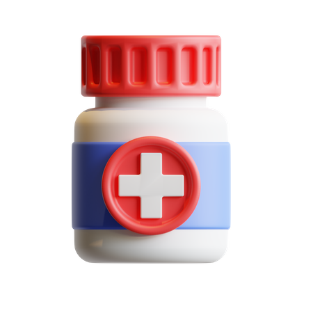 Medicine Jar  3D Illustration