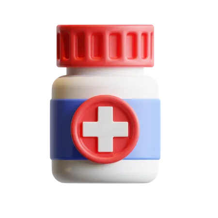 Medicine Jar  3D Illustration