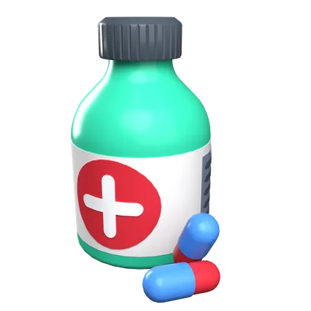 Medicine Jar  3D Illustration