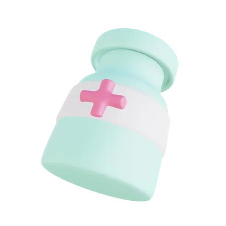 Medicine Jar  3D Illustration