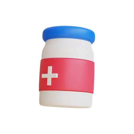 Medicine Jar  3D Illustration