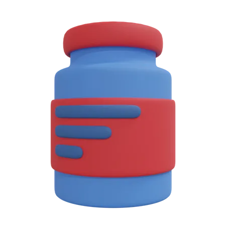 Medicine Jar  3D Illustration