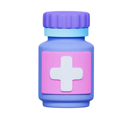 Medicine Jar 3D Icon