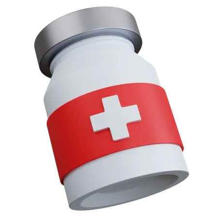 3 D Rendering Floating Medicine Box Isolated 3D Icon