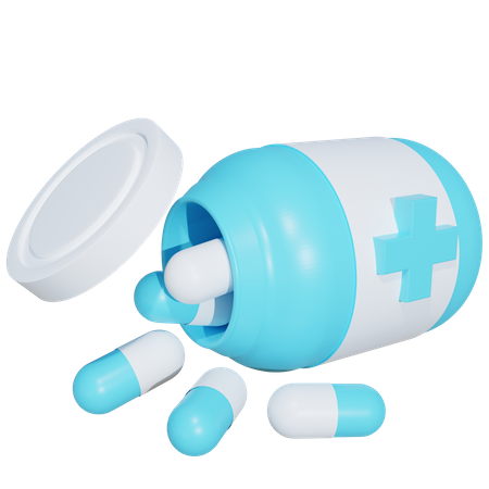 Medicine Jar 3D Icon