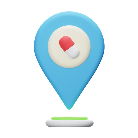Medicine Location  3D Icon
