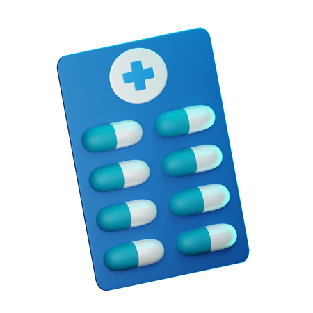 Medicine Packet  3D Icon