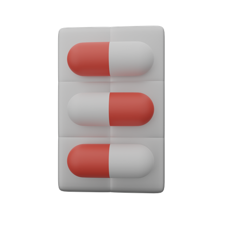 Medicine Packet  3D Icon