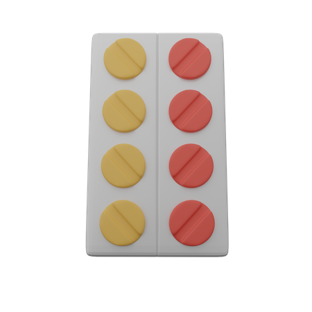 Medicine Packet  3D Icon