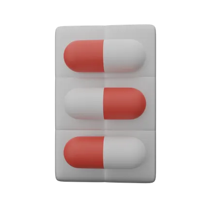 Medicine Packet  3D Icon