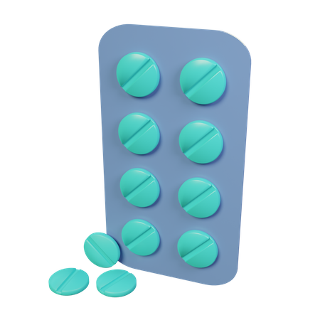 Medicine Packet  3D Icon