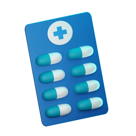 Medicine Packet  3D Icon