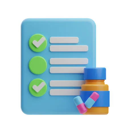 Medicine Prescription  3D Icon