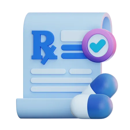 Medicine Prescription  3D Icon