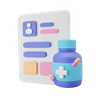 3d medicine prescription emoji