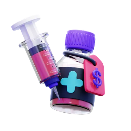 Medicine Price  3D Icon