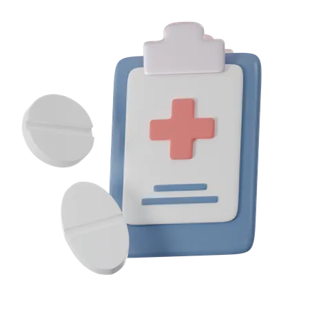 Medicine Report  3D Icon