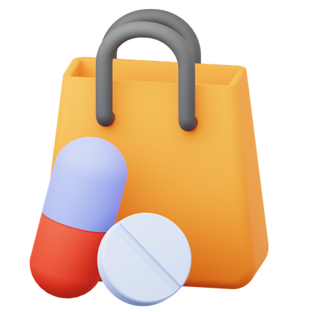 Medicine shopping  3D Icon