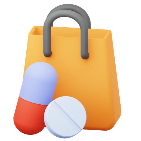 Medicine shopping  3D Icon