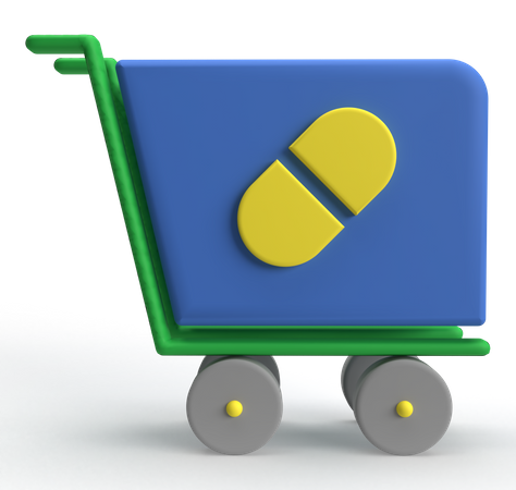 Medicine Shopping  3D Icon