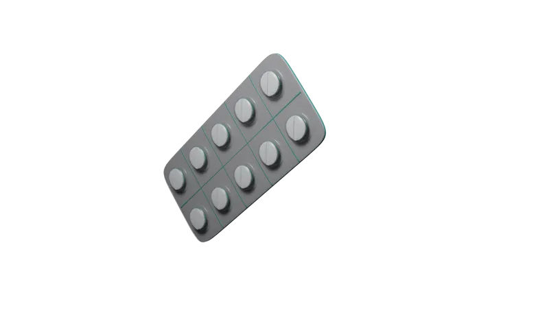 Medicine strip  3D Icon