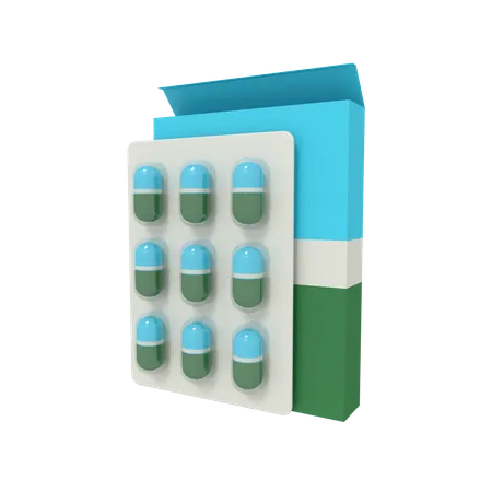 Medicine Strip  3D Icon