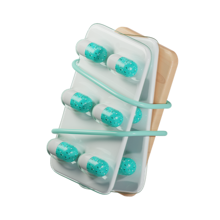 Medicine Strip  3D Icon