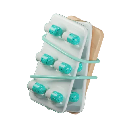 Medicine Strip  3D Icon