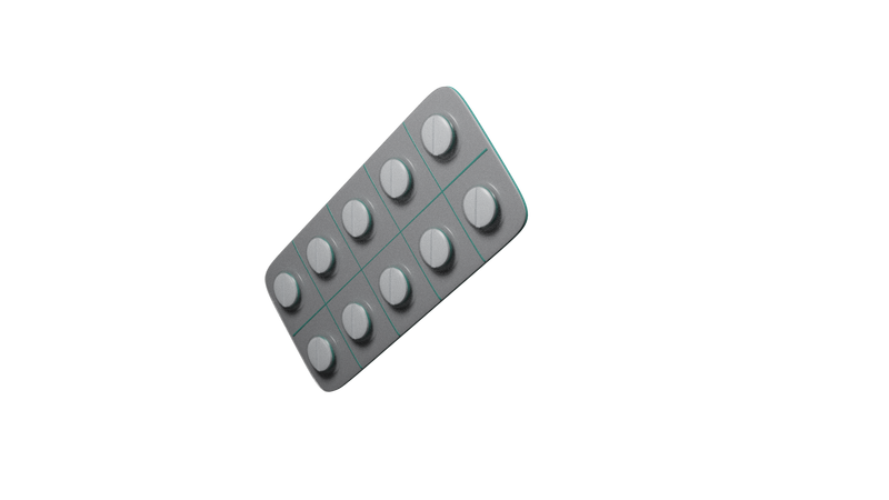 Medicine strip 3D Icon
