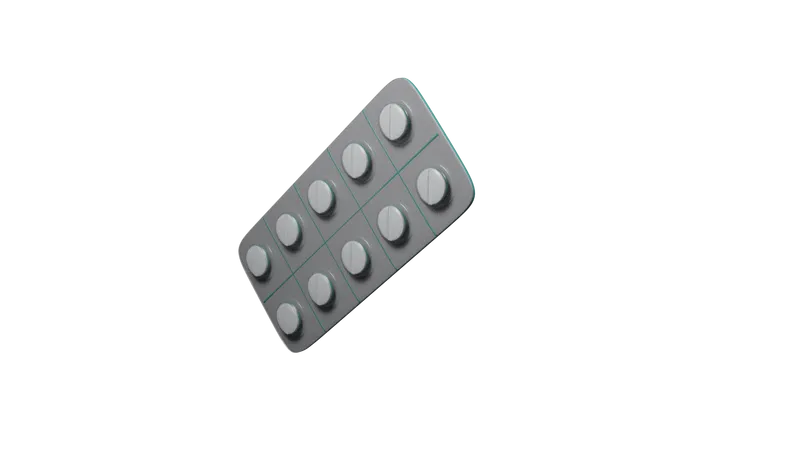 Medicine strip 3D Icon