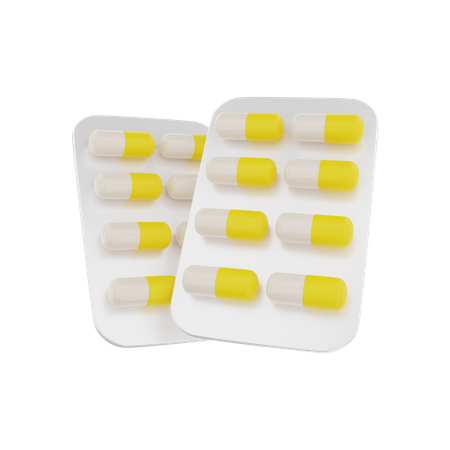 Medicine Tablet  3D Illustration