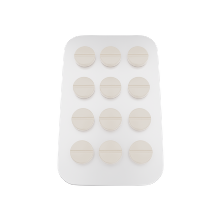 Medicine Tablet  3D Illustration