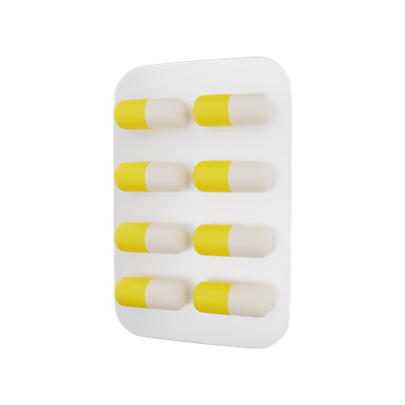 Medicine Tablet 3D Illustration