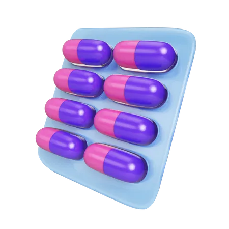 This Is A 3 D Illustration Of Capsule Tablet Icon Illustrating Pharmaceutical Drugs 3D Illustration