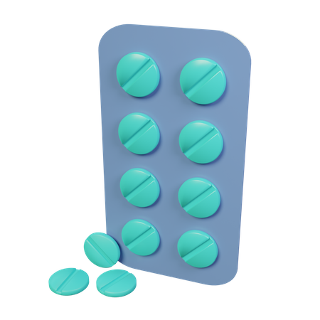 Medicine Packet 3D Icon