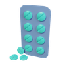 medicine packet 3d logo