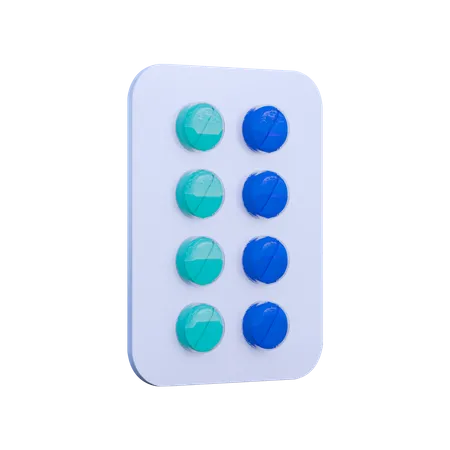 Medicine Tablets  3D Illustration