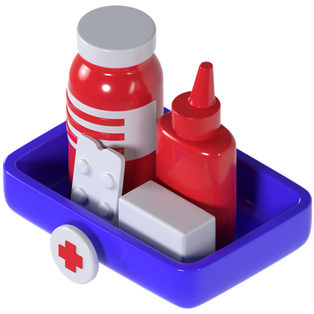 Medicine Tray  3D Icon