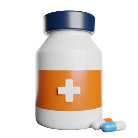 Medicines Pills Drugs 3D Icon