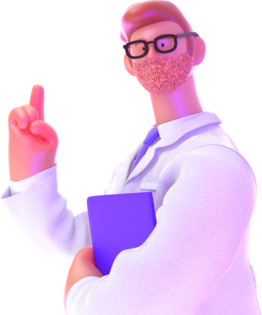 Doutor  3D Illustration